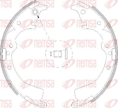 Remsa 4217.00 - Ganascia freno www.autoricambit.com