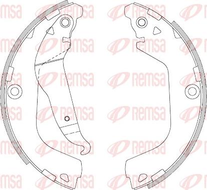 Remsa 4280.00 - Ganascia freno www.autoricambit.com