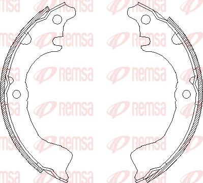 Remsa 4700.00 - Ganascia freno www.autoricambit.com