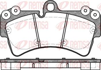 Remsa 0995.00 - Kit pastiglie freno, Freno a disco www.autoricambit.com