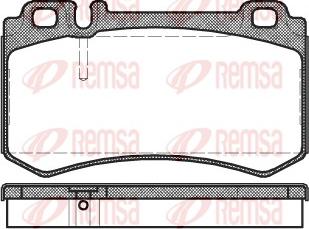 Remsa 0993.00 - Kit pastiglie freno, Freno a disco www.autoricambit.com