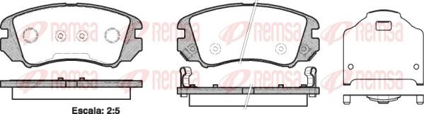 Remsa 0953.22 - Kit pastiglie freno, Freno a disco www.autoricambit.com