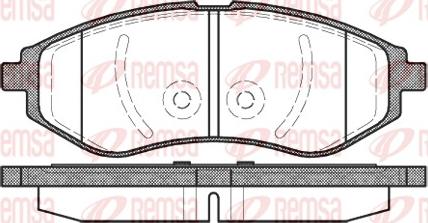 Remsa 0986.00 - Kit pastiglie freno, Freno a disco www.autoricambit.com