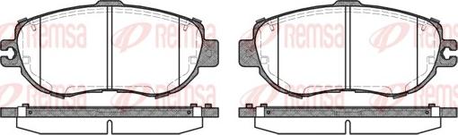 Remsa 0456.00 - Kit pastiglie freno, Freno a disco www.autoricambit.com