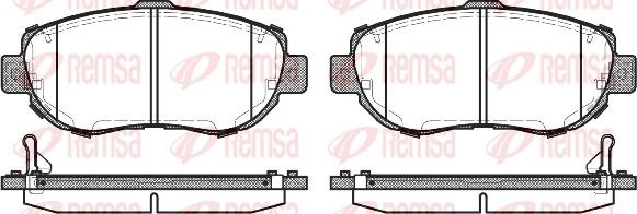 Remsa 0456.14 - Kit pastiglie freno, Freno a disco www.autoricambit.com