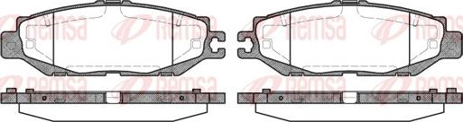 Remsa 0457.00 - Kit pastiglie freno, Freno a disco www.autoricambit.com