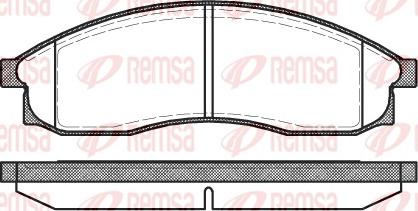 Remsa 0469.00 - Kit pastiglie freno, Freno a disco www.autoricambit.com