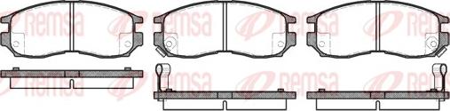 Remsa 0460.02 - Kit pastiglie freno, Freno a disco www.autoricambit.com