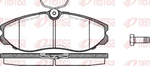 Remsa 0462.00 - Kit pastiglie freno, Freno a disco www.autoricambit.com