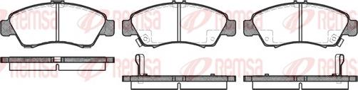 Remsa 0419.02 - Kit pastiglie freno, Freno a disco www.autoricambit.com