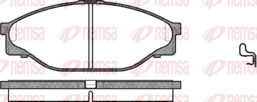 Remsa 0412.20 - Kit pastiglie freno, Freno a disco www.autoricambit.com