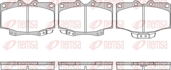 Remsa 0430.04 - Kit pastiglie freno, Freno a disco www.autoricambit.com