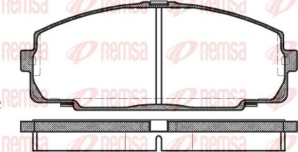 Remsa 0421.00 - Kit pastiglie freno, Freno a disco www.autoricambit.com