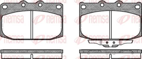 Remsa 0428.02 - Kit pastiglie freno, Freno a disco www.autoricambit.com