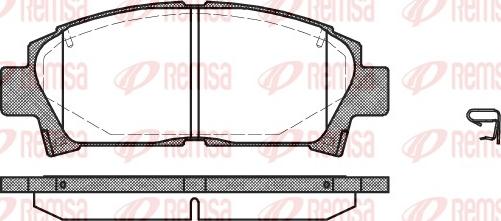 Remsa 0427.02 - Kit pastiglie freno, Freno a disco www.autoricambit.com