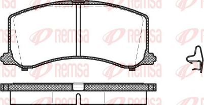 Remsa 0595.02 - Kit pastiglie freno, Freno a disco www.autoricambit.com