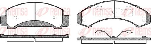 Remsa 0550.00 - Kit pastiglie freno, Freno a disco www.autoricambit.com