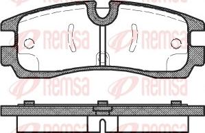 Remsa 0566.30 - Kit pastiglie freno, Freno a disco www.autoricambit.com