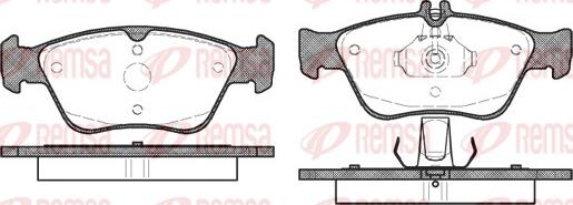 Remsa 0586.00 - Kit pastiglie freno, Freno a disco www.autoricambit.com