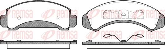 Remsa 0523.00 - Kit pastiglie freno, Freno a disco www.autoricambit.com