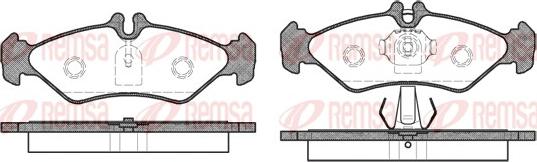 Remsa 0579.00 - Kit pastiglie freno, Freno a disco www.autoricambit.com