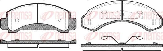 Remsa 0572.00 - Kit pastiglie freno, Freno a disco www.autoricambit.com