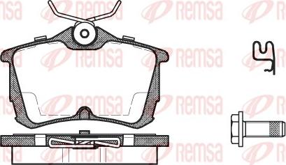 Remsa 0695.02 - Kit pastiglie freno, Freno a disco www.autoricambit.com