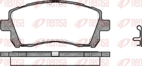 Remsa 0655.02 - Kit pastiglie freno, Freno a disco www.autoricambit.com