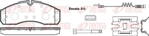 Remsa 0651.22 - Kit pastiglie freno, Freno a disco www.autoricambit.com