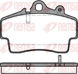 Remsa 0653.00 - Kit pastiglie freno, Freno a disco www.autoricambit.com