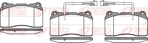 Remsa 0666.02 - Kit pastiglie freno, Freno a disco www.autoricambit.com