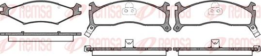 Remsa 0600.02 - Kit pastiglie freno, Freno a disco www.autoricambit.com