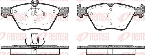 Remsa 0601.00 - Kit pastiglie freno, Freno a disco www.autoricambit.com