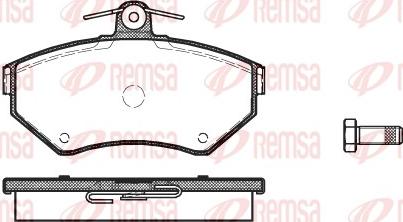 Remsa 0631.10 - Kit pastiglie freno, Freno a disco www.autoricambit.com