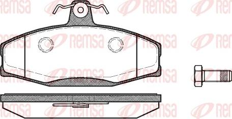 Remsa 0620.20 - Kit pastiglie freno, Freno a disco www.autoricambit.com