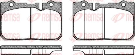 Remsa 0679.00 - Kit pastiglie freno, Freno a disco www.autoricambit.com