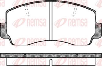 Remsa 0094.20 - Kit pastiglie freno, Freno a disco www.autoricambit.com