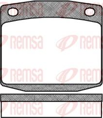 Remsa 0095.00 - Kit pastiglie freno, Freno a disco www.autoricambit.com