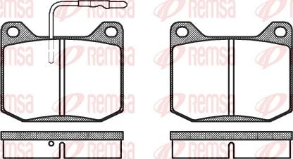 Remsa 0045.32 - Kit pastiglie freno, Freno a disco www.autoricambit.com