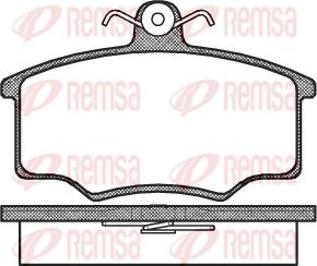 Remsa 0046.00 - Kit pastiglie freno, Freno a disco www.autoricambit.com