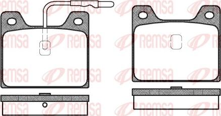 Remsa 0068.12 - Kit pastiglie freno, Freno a disco www.autoricambit.com