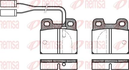 Remsa 0005.01 - Kit pastiglie freno, Freno a disco www.autoricambit.com