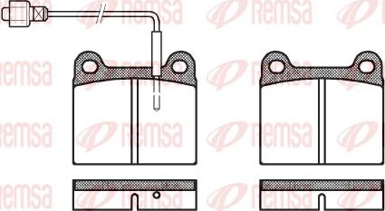 Remsa 0006.02 - Kit pastiglie freno, Freno a disco www.autoricambit.com