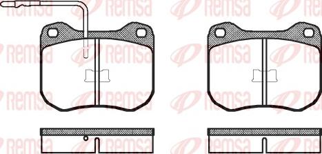 Remsa 0001.02 - Kit pastiglie freno, Freno a disco www.autoricambit.com