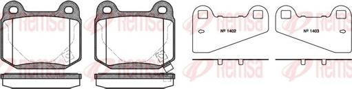 Remsa 0014.52 - Kit pastiglie freno, Freno a disco www.autoricambit.com