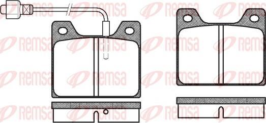 Remsa 0013.02 - Kit pastiglie freno, Freno a disco www.autoricambit.com