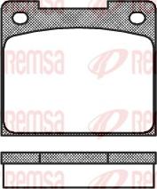 Remsa 0039.00 - Kit pastiglie freno, Freno a disco www.autoricambit.com