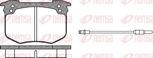 Remsa 0030.02 - Kit pastiglie freno, Freno a disco www.autoricambit.com