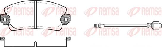 Remsa 0025.12 - Kit pastiglie freno, Freno a disco www.autoricambit.com