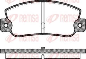 Remsa 0025.30 - Kit pastiglie freno, Freno a disco www.autoricambit.com